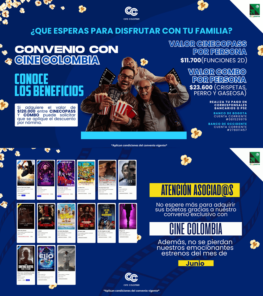 convenio cine colombia